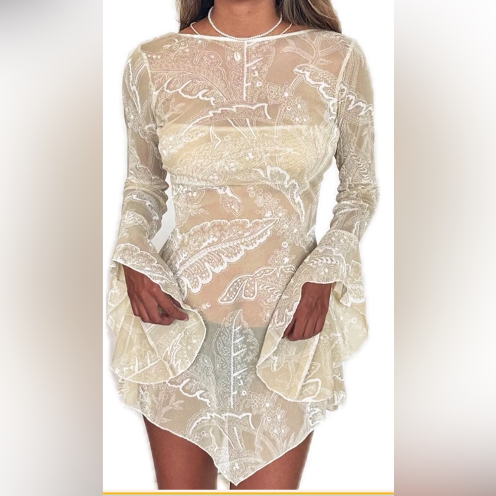 Her Pony the Label long sleeve mesh dress